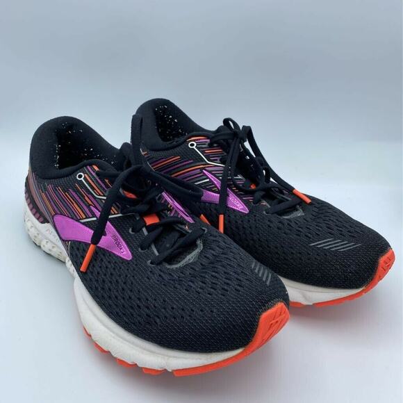 Brooks Womens Adrenaline GTS 19 Running Shoes Black 1202841B080 Low Top 9.5 - Picture 1 of 8